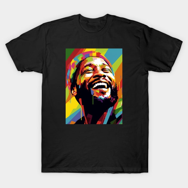 Marvin Gaye Smile T-Shirt by dapkus99